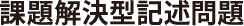 課題解決型記述問題